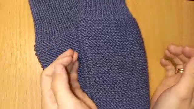 手工教程 · 第14集 · Носки на 2 спицах без шва. Простой с